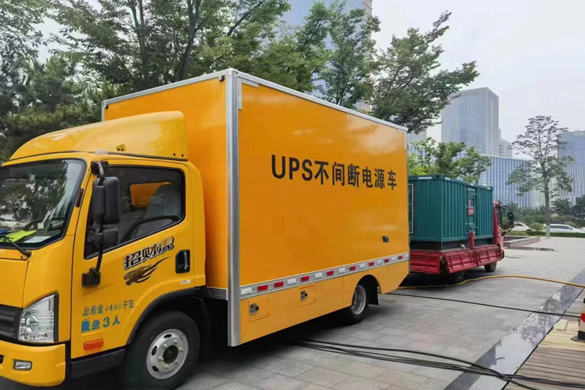 南京发电机租赁施工现场