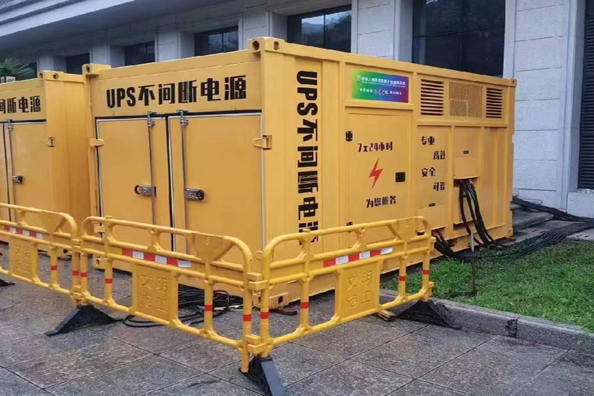 南京发电机租赁施工现场