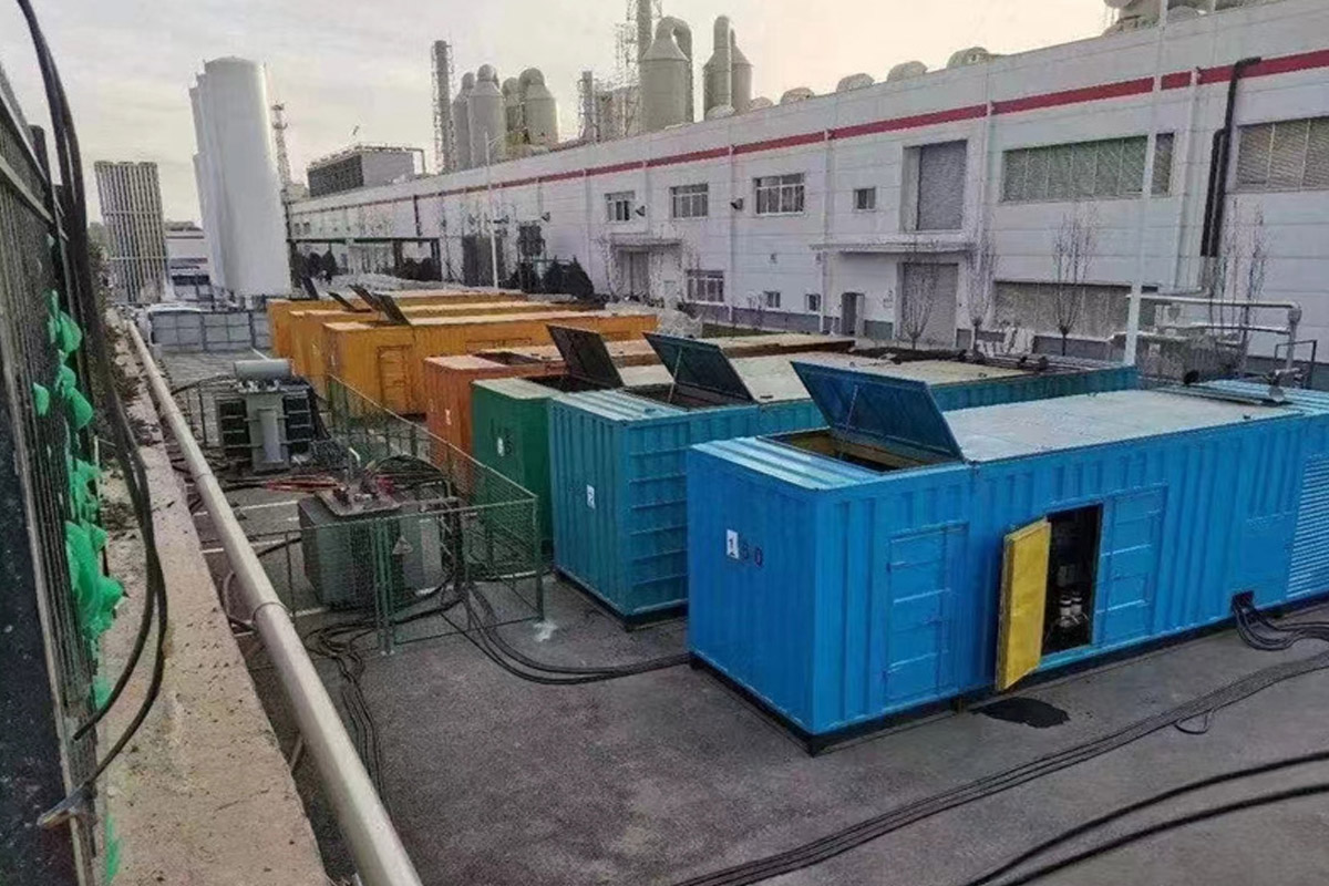 南京发电机租赁施工现场